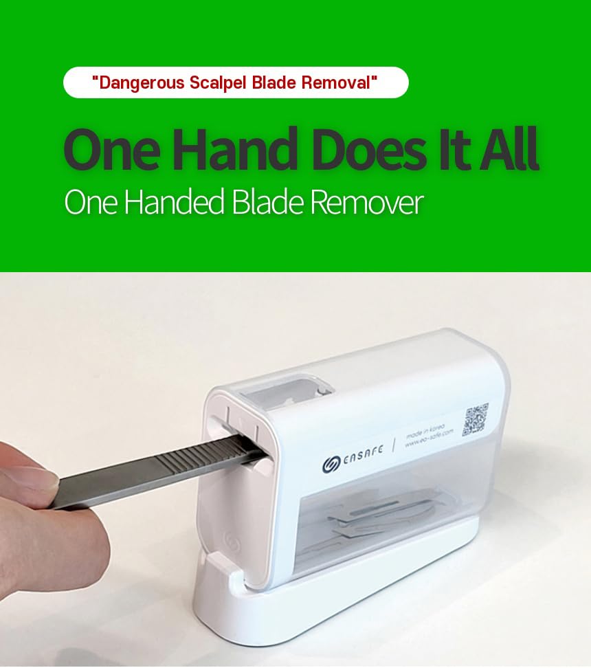 Dermaplane Blade Remover - 1 Handed No-Touch Safe Disposal Tool - Holds 100 Blades - Image 2