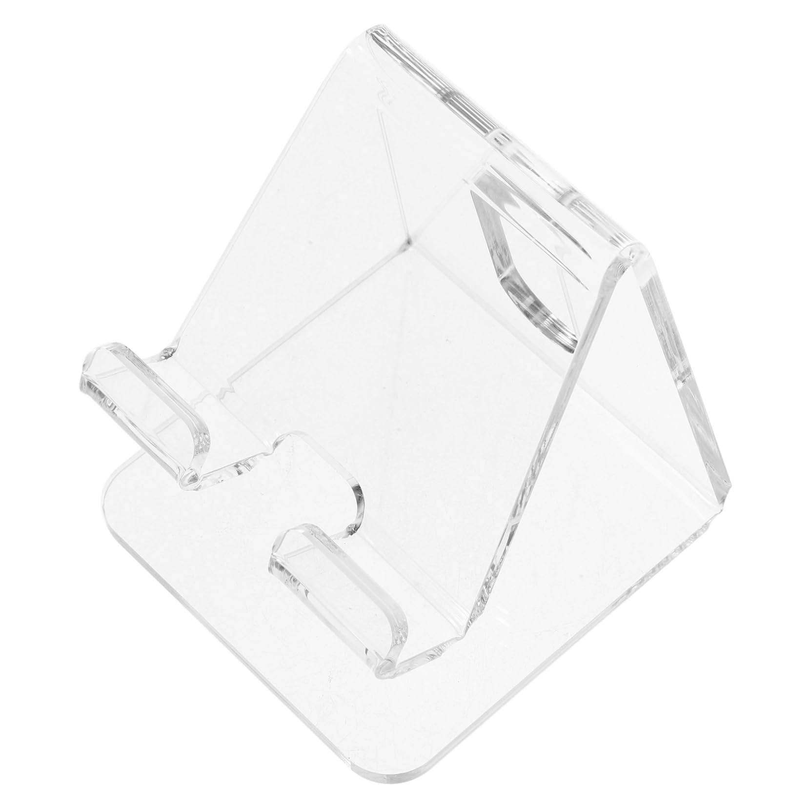 Hemobllo 5pezzi Supporto per Cellulare Acrilico Trasparente Porta Smartphone da Scrivania per Videochiamate e Streaming Design Elegante e Funzionale per Uso Domestico e Ufficio