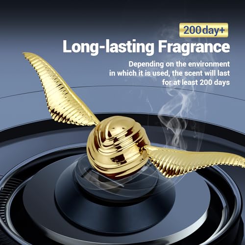 Image of KOMMI Creative Car Air Freshener Solar Energy Rotating Aromatherapy Car Diffuser for Car Home Office