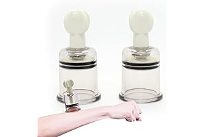 6 Size Vacuum Twist Large Breast Enlarger, Nipple Enhancers No-Pump Vacuum Suction Cup (7.3cm(2.88inch))