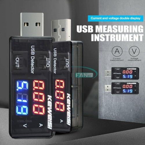 Image of Black USB Power Meter,USB Current Meter,3-9V 0-5A Voltage Tester Multimeter,LCD Digital Multimeter Current Tester Voltage Detector,USB Tester DC LED Display Multi Testers Tools