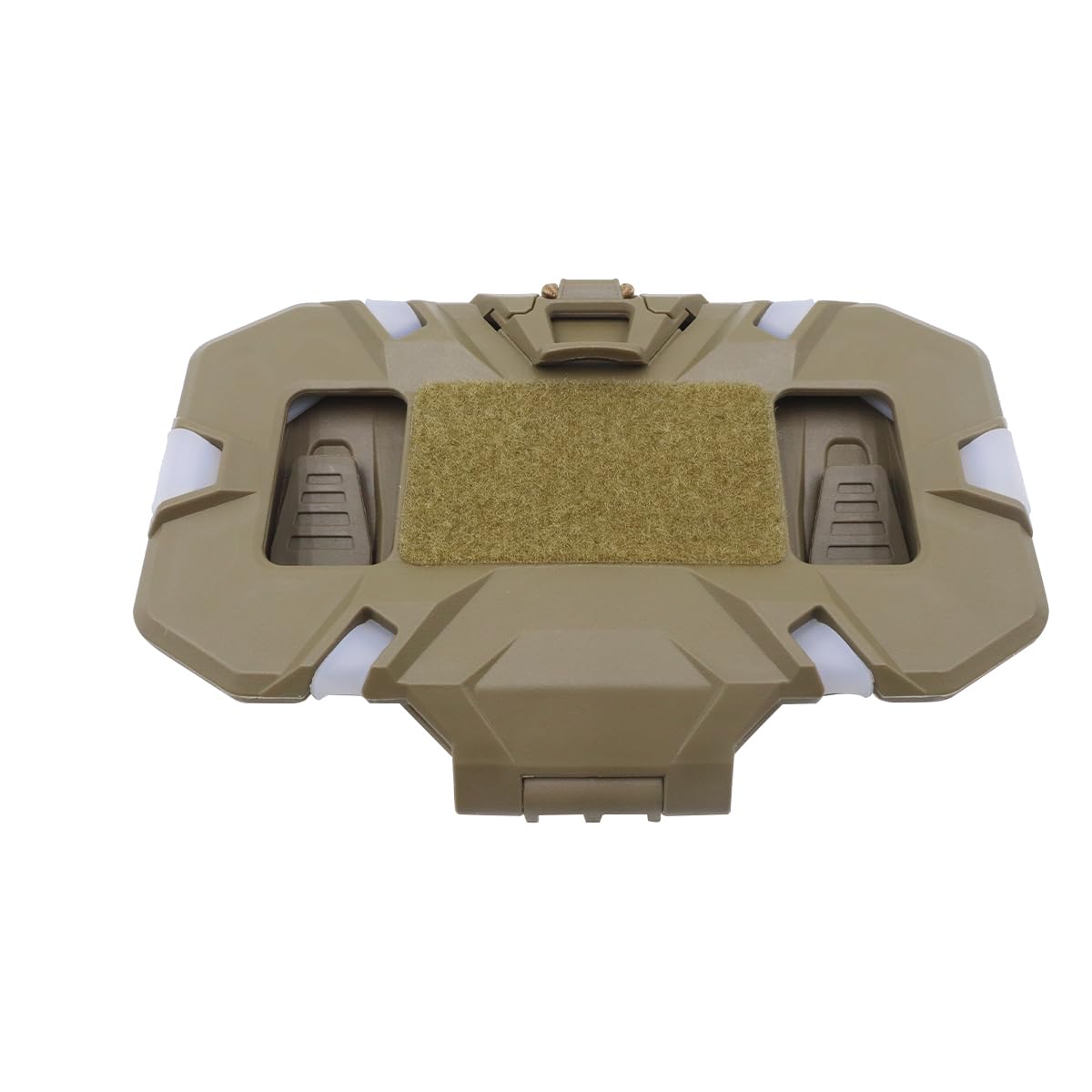 Ubric Supporto per cellulare da gilet, pannello di navigazione pieghevole da appendere, supporto per cellulare da petto a sgancio rapido (kaki)