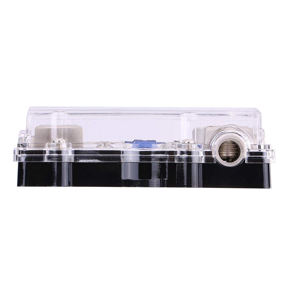 Scatola dei fusibili per auto, blocco porta fusibili di alimentazione audio stereo per auto da 60A universale universale 1 in 3 vie di uscita 12V-24V