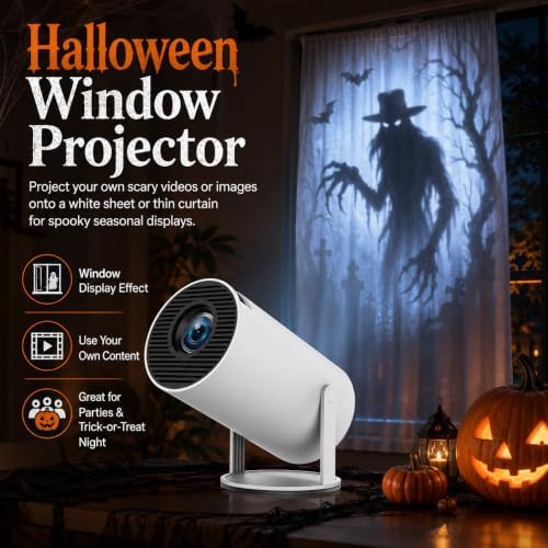 Scare Cast Projector, Scary Window Projector for Halloween - 1