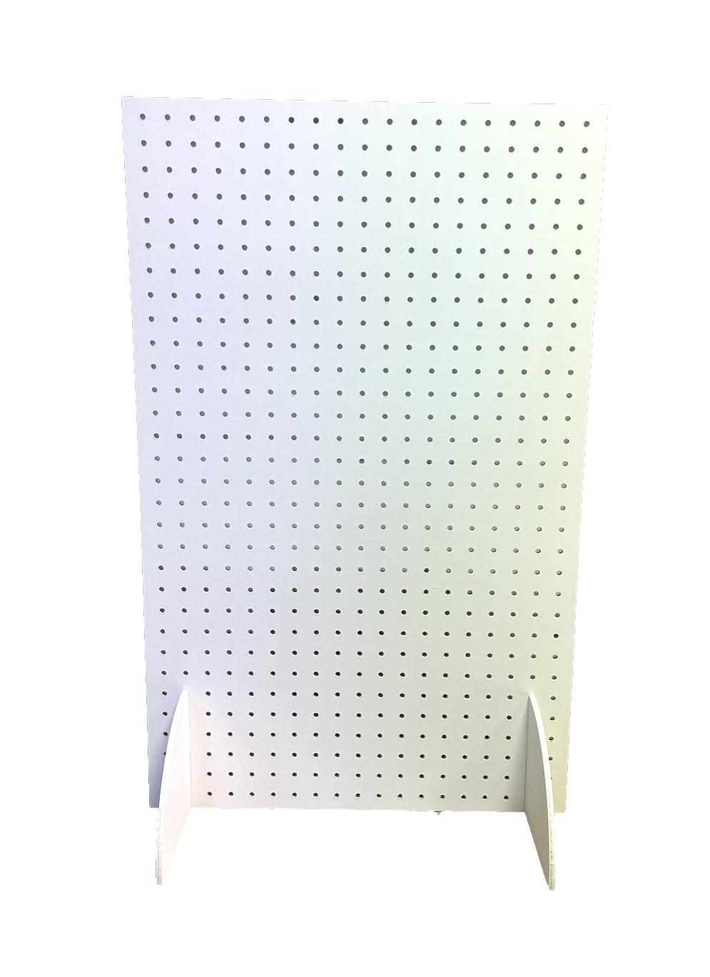 White Free Standing MDF Peg Board - Size - 800mm x 500mm - 6mm Holes - Great as Tool Organiser - To be used with Wooden Dowels 6mm not included with item โ image 1