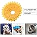 Fashionable Pet Recovery Collar, Dog Cat Medical Wound Healing Protection Cone, Soft Cotton Sunflower Design Collar with Hook & Loop Closure for Small Medium Pets (Size 4 neck circumference 26-29cm)