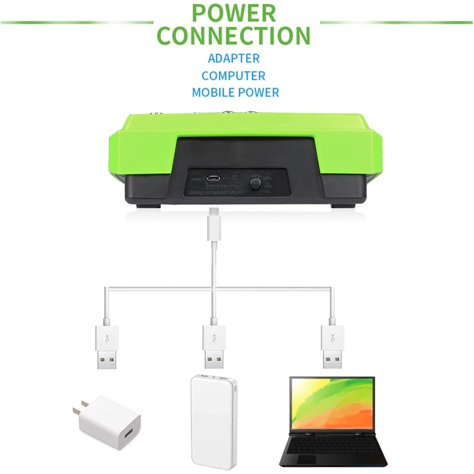 Mezclador de audio profesional, procesador con reverberación USB Bluetooth, fuente alimentación integrada 48 V, reproducción múltiples formatos