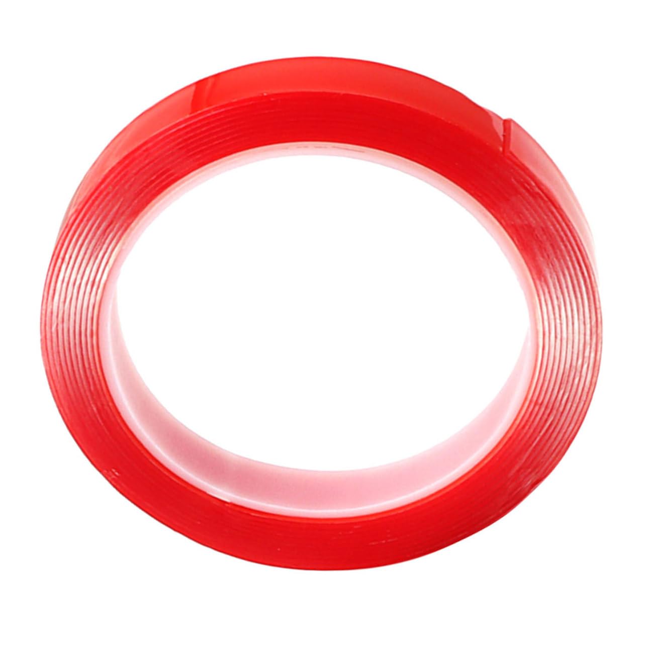 Gadpiparty 5 Adesivo adesivo nastro resistente all'aperto nastro biadesivo per tessuto Multifunzione pesante adesivo multiuso adesivo senza tracce acido acrilico rosso
