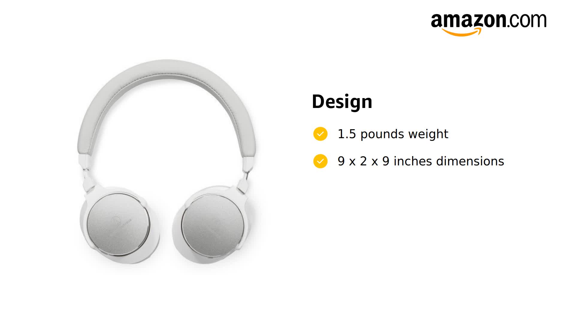 Amazon.com: Audio-Technica ATH-SR5BTWH Bluetooth Wireless On-Ear
