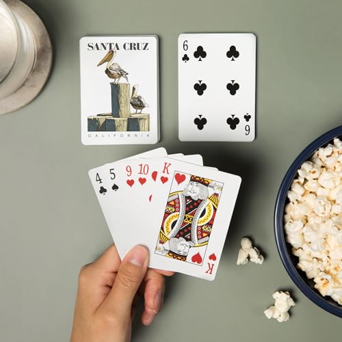 Baraja de 52 cartas tamaño póker Santa Cruz California miniatura 2