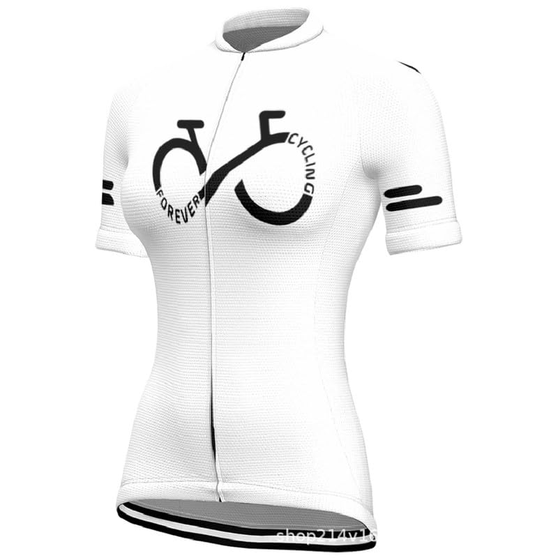 Maillot de Ciclismo para Mujer Camiseta de Manga Corta de Bicicleta Impresa en 3D con gráfico Simple Ciclismo Deportivo Carretera de montaña Ropa al Aire Libre Tops de Bicicleta para Mujer