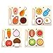 TOYANDONA Küche Essen Spielset Kinder: up Frucht Gemüse Spielzeug 1 Set von 4 Stiles Kinder Gefälschte Lebensmittel So Thet Spiel Chef Spielzeug