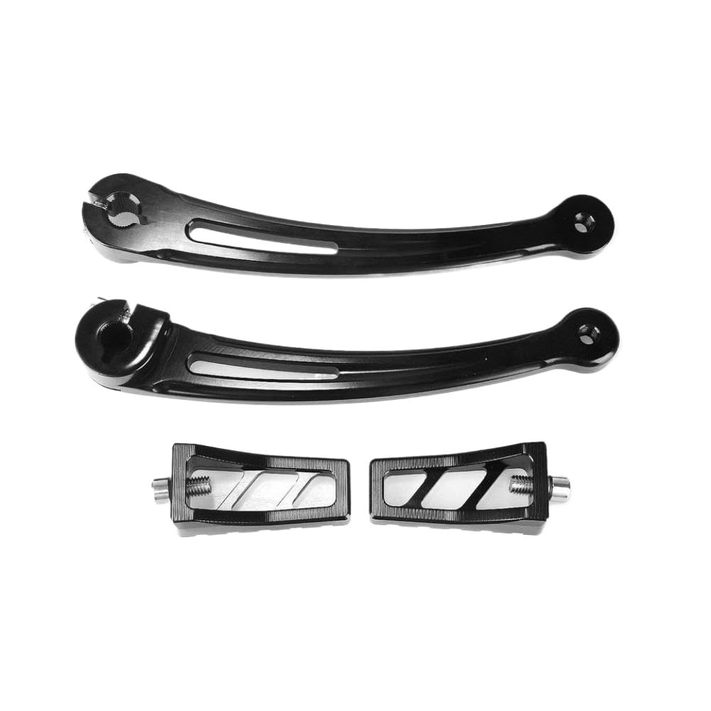 Eireneper Black Motorcycle Extended Reach Heel Toe Shift Peg Shifter Lever Compatible With Fl Softail Trike(Black)