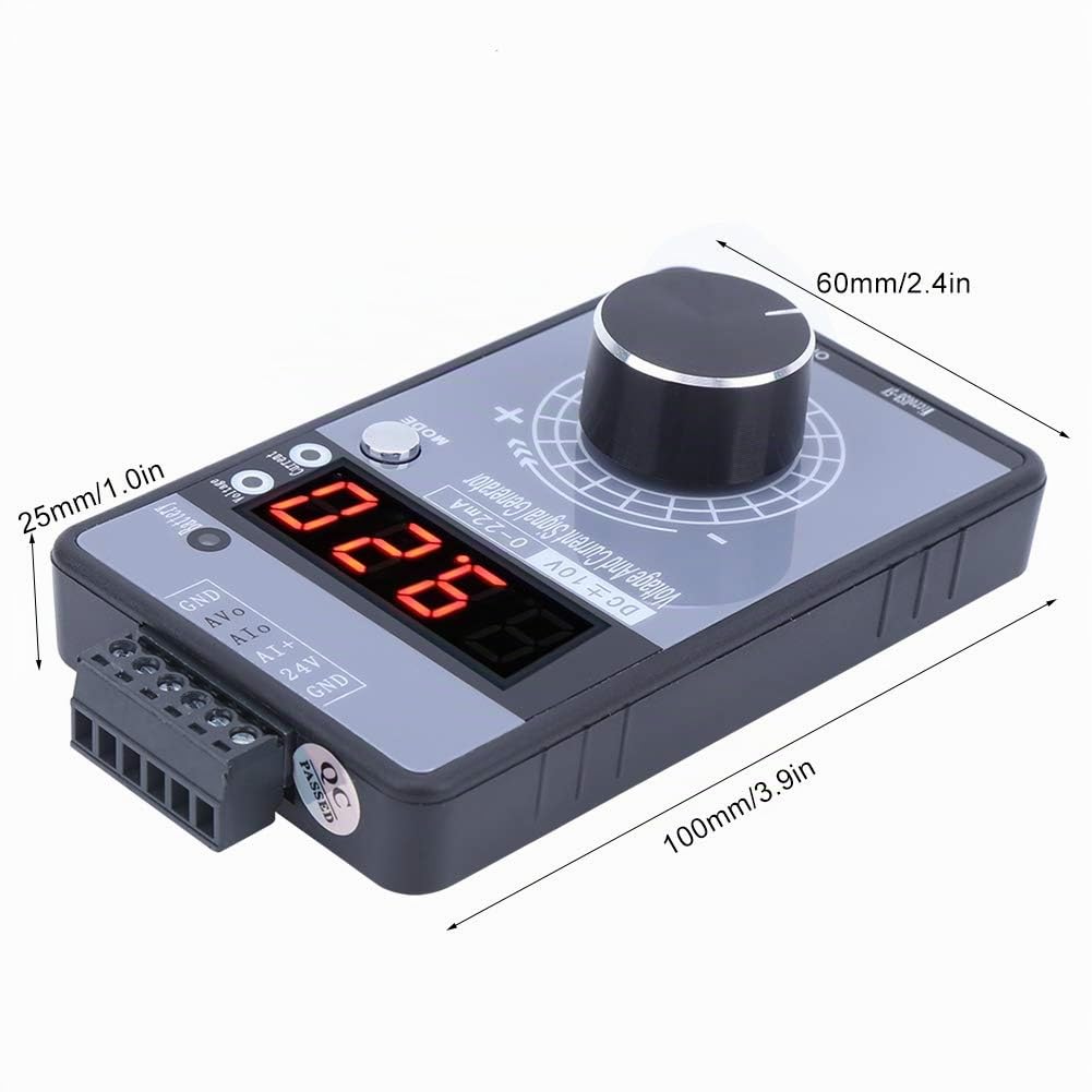 Generatore di segnale di tensione corrente, generatore di segnale digitale Hanheld 0-10 V 0-22 mA Simulatore analogico di tensione di corrente regolabile