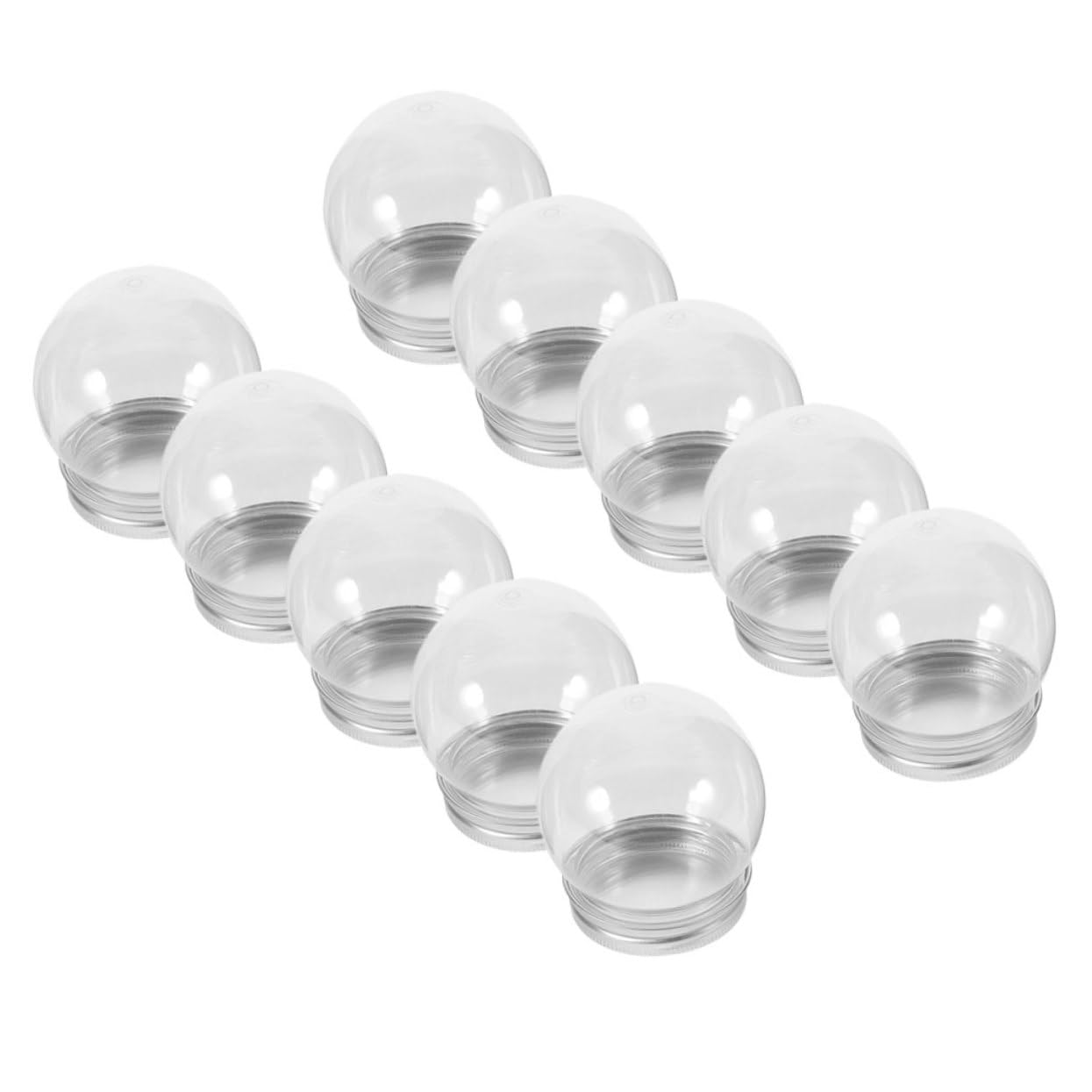 Alipis 40 Pièces Boule D'Ornement À Remplir Kit De Boule À Neige Bricolage Boules À Neige en Plastique pour Enfants Boules en Plastique Remplissables Globes d'eau Boules À Neige