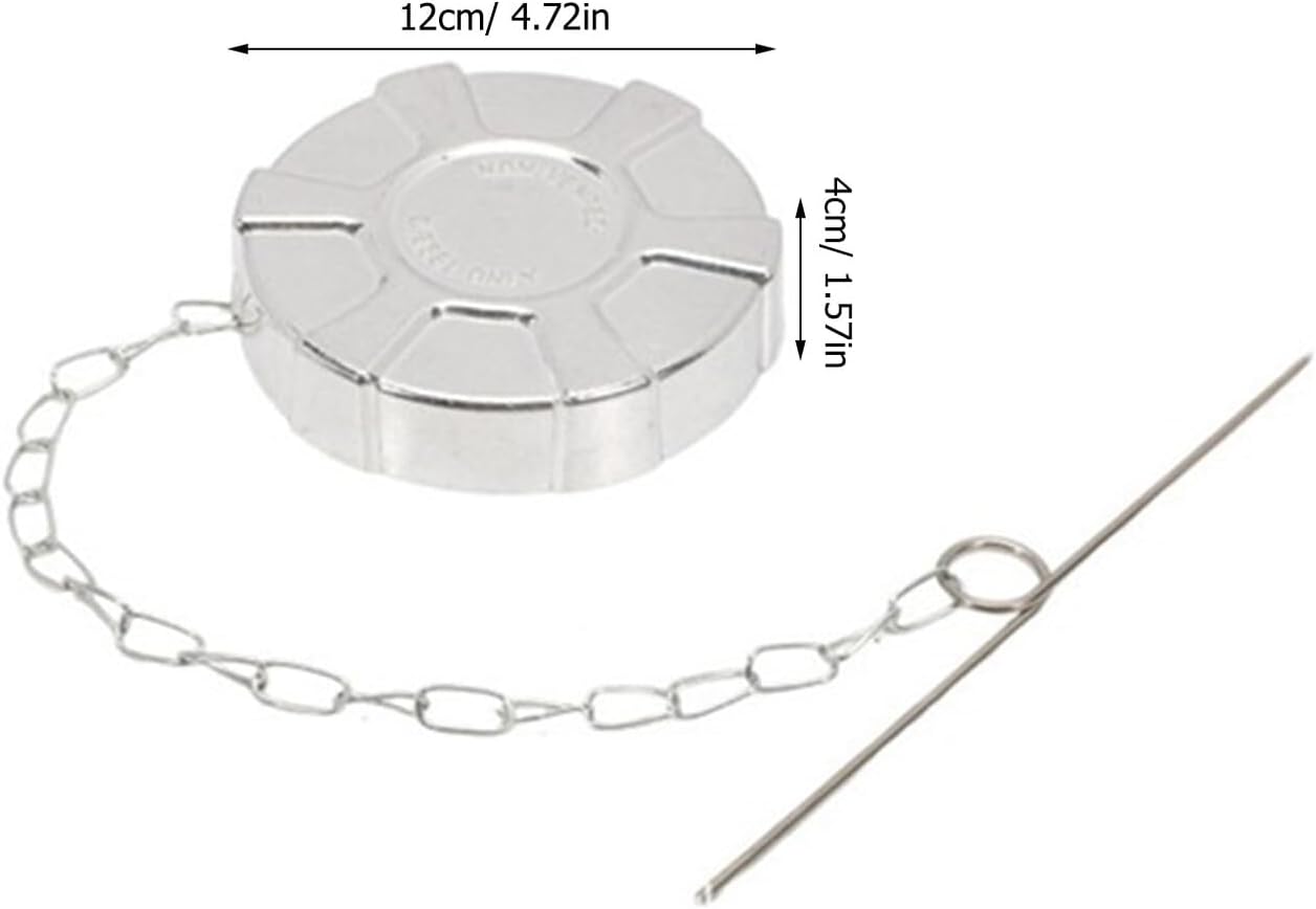 Garneck Metal Fuel Tank Cap Replacement for Pickup Trucks Sealing Cover with Anti-theft Security Easy DIY Installation Leak-resistant Gas Cap for Truck Fuel Tanks