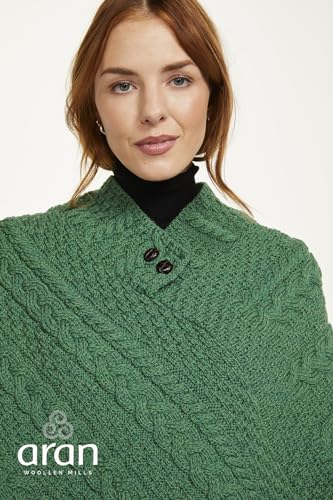 Image of Irish 100% Merino Wool Poncho for Women Made in Ireland