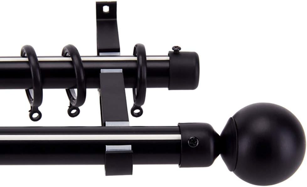 Window Curtain Rod End Black Unique Design Drapery Pole Drape Rod Finals Head Cap Finials Fit for Home of 2