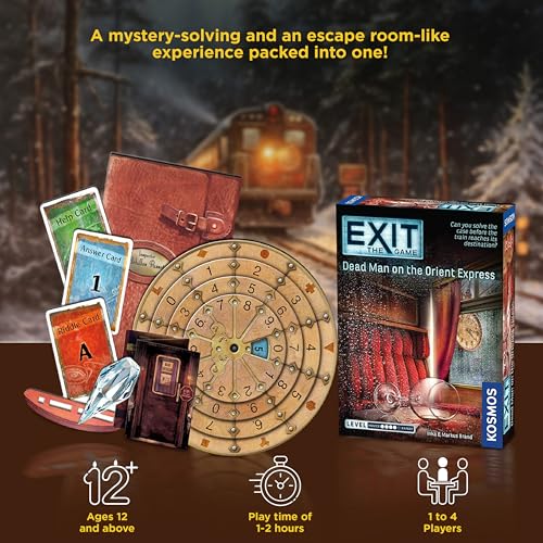 Dead Man on The Orient Express Juego de Mesa Escape Room miniatura 3
