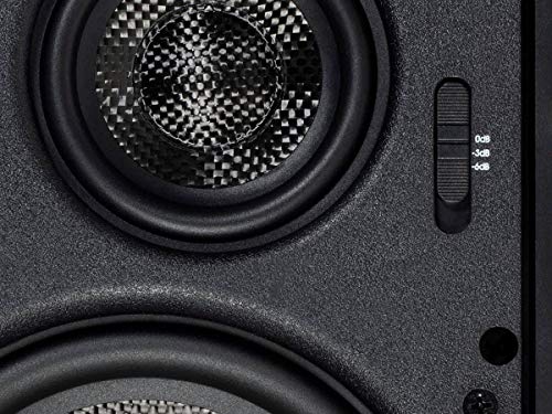 Image of Monoprice 2-Way Carbon Fiber in-Ceiling Speakers - 8 Inch with 15 Degree Angled Drivers - Alpha Series & 3-Way Carbon Fiber in-Wall Speakers - 6.5 Inch with Magnetic Grille - Alpha Series
