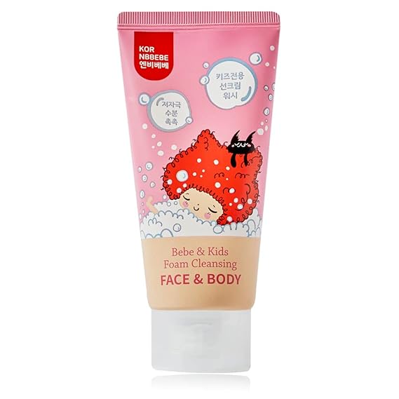 NBBEBE Kids Toddler EWG Face Wash Sensitive Mild Face Wash