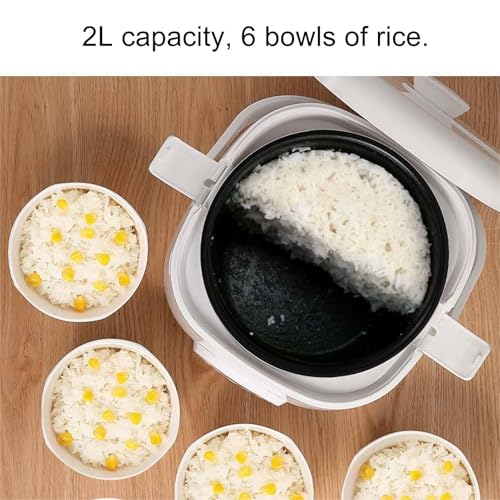 Mini Panela de Arroz, Revestimento Antiaderente e Panela de Arroz Fácil de Limpar Travas de Seguranç