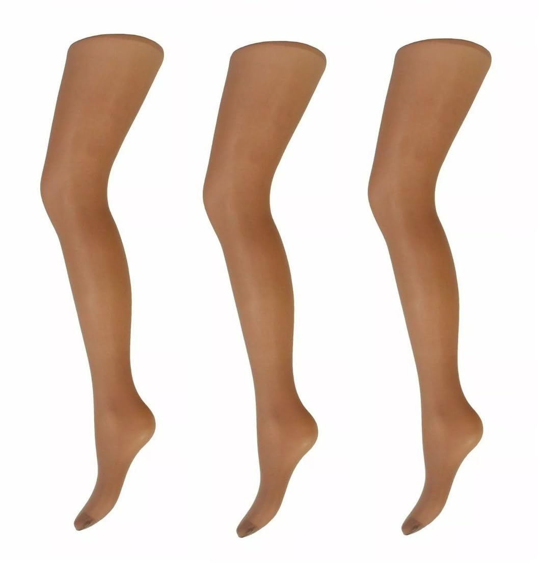 Cindy ONE SIZE 20 Denier Ladder Resist Ladies Tights - Sahara - 3 Pairs