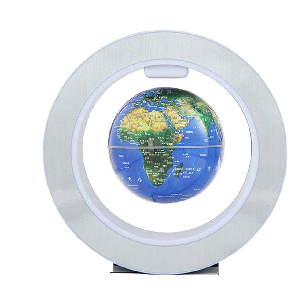 Globes for Children, Creative Floating Magnetic Levitation Globe Night Light World Map Ball Lamp Novelty Lighting Office Home Decor Terrestrial Globe Ornament