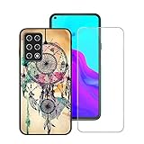 FZYM Case for Cubot X30 + Screen Protector Tempered Glass Protective Film,Soft Silicone Black Shell...