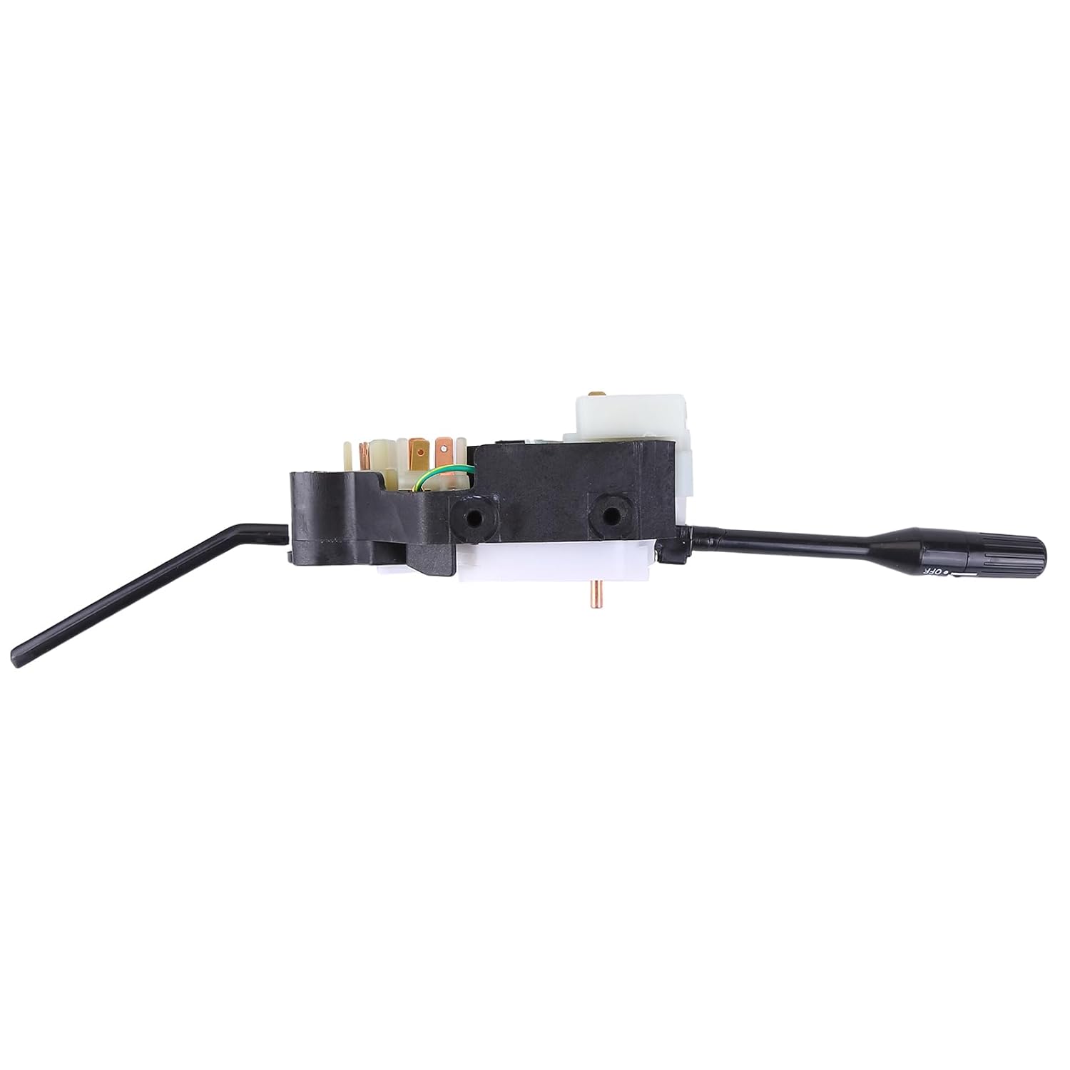 Mechanical Turn Signal Blinker Wiper Switch Control Assembly, Black, 1980-1982 Nissan Datsun 720 Pickup LHD, Manual Operation