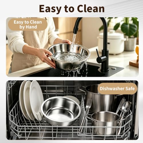Stainless Steel Dog Bowls 3.8 Cup 2 Pack Non Slip Durable - Image 5
