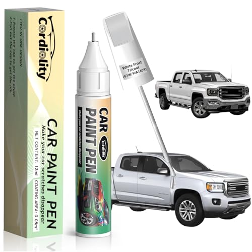 Image of White Frost Tricoat(G1W /WA140X) Touch Up Paint Pen for GMC,Car Paint Scratch Repair Pen Quick and Easy Fix Auto Paint Scratch
