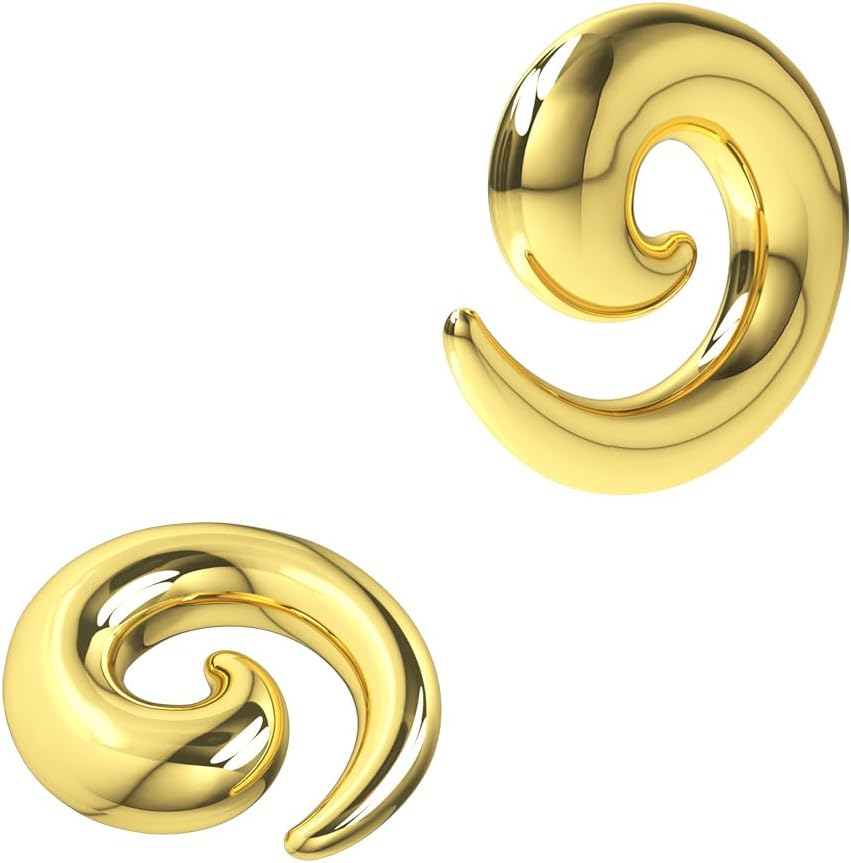 Hollow 316L Surgical Steel Spiral Tapers - Expander - Stretching - Gauge Ear Plug Body Piercing Jewelry