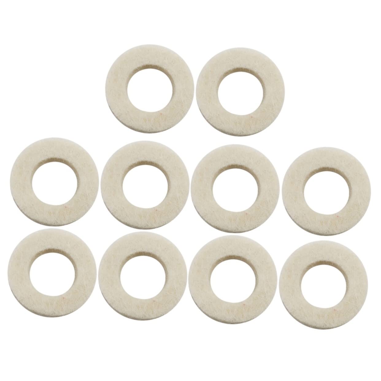 NULYLU 2sets Trumpet Pads Trumpet Musical Instrument Accessories Cotton Felt Non-slip Design 10pcs*2