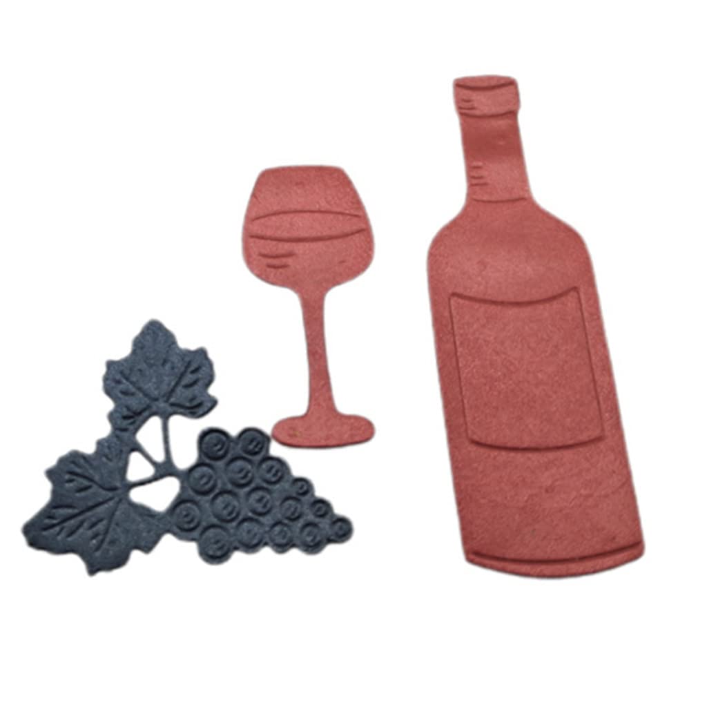 GLOBLELAND Fustelle Da Taglio A Forma Di Bottiglia, Per Fai Da Te, Scrapbooking, Biglietti, Diari, Goffratura, Decorazioni Artigianali - Foto 6