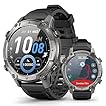 GPS Smart Watch with Maps, 21Day Battery, 5ATM Waterproof, Bluetooth Call,1.43" AMOLED, 178 Sports Modes, Compass, LED Flashlight/ Heart Rate/Stress/SpO2/Sleep Monitor, for Android iOS Men Women Black