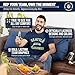 Team Fan Apparel NFL Adult Gameday T-Shirt - Cotton Blend - Tagless - Semi-Fitted - Unleash Your Team Spirit During Game Day (Seattle Seahawks - Navy, XX-Large)