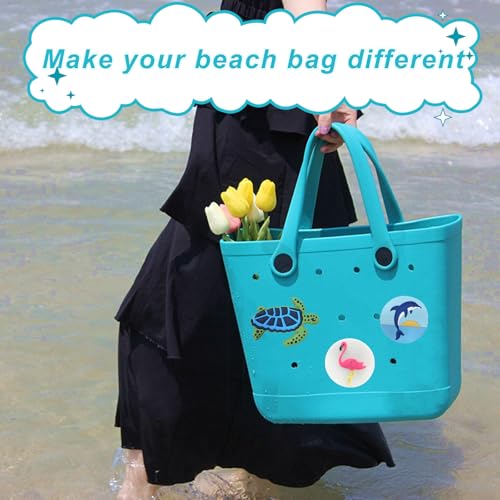 Image of Lckaey Rubber Beach Bag Accessories-PVC Rubber Totes organizer Sport Charms- for Purse Bogg Inserts