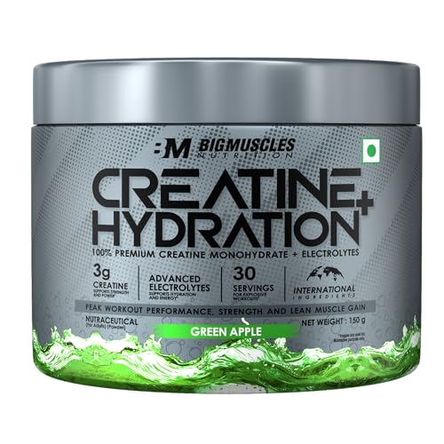 Image of Bigmuscles Nutrition Creatine + Hydration (150g, Green Apple)