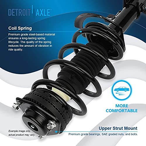 Image of Detroit Axle - 2.4L Front Suspension Kit for 08-14 Dodge Avenger, 07-10 Chrysler Sebring, Struts & Coil Spring Tie Rods Sway Bars Boots 2007 2008 2009 2010 2011 2012 2013 2014 Replacement - 10pc Set
