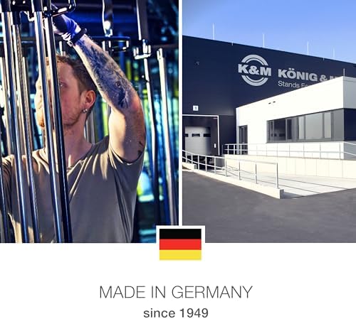 Bild 3 - K&M 23840 Mikrofonarm Schwarz aus Stahl - 46-96 cm Länge - Gewindeanschluss mit 3/8“ und 5/8“ - ausrichtbar, stabil