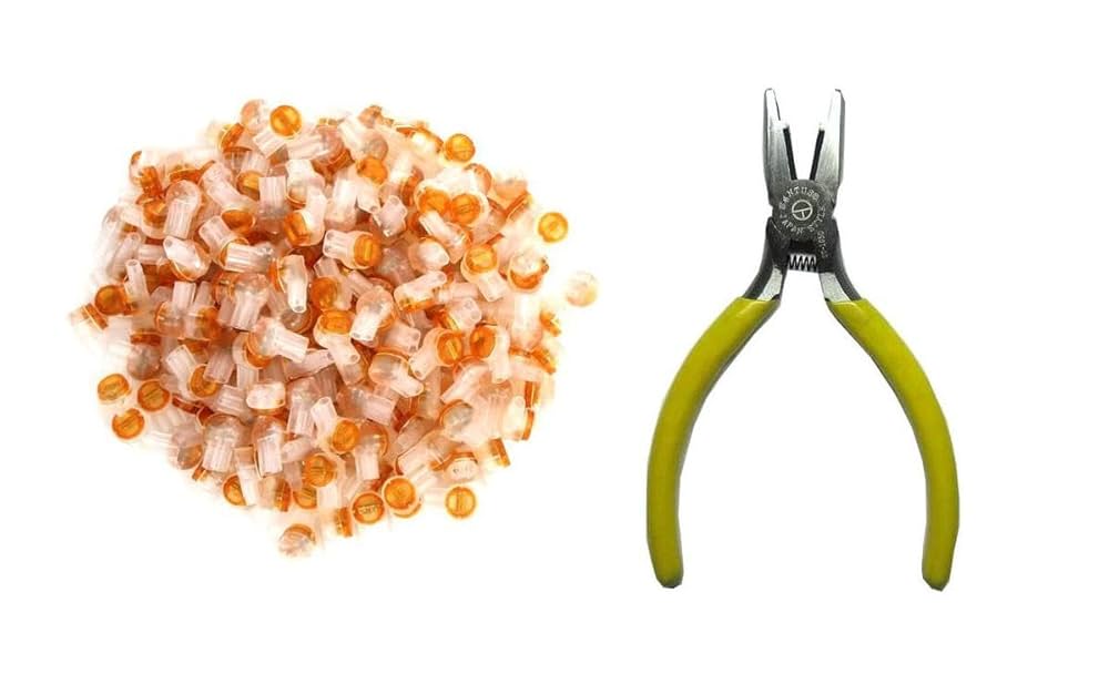 Amazon.co.jp: UY2 コネクター 200個 専用 ペンチ セット 結束