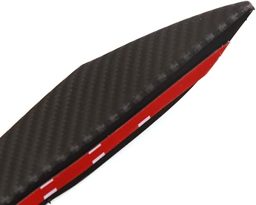 Miniatura 4 de Kit universal de alerón de coche – 6 piezas divisoras delanteras exteriores de coche suaves aletas para carrocería – Adhesivos decorativos de goma