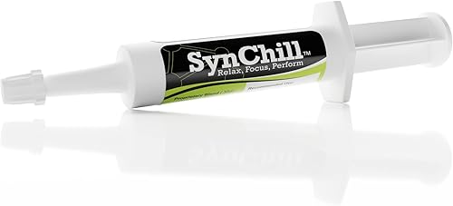 Miniatura 10 de SynChill - Gel calmante oral para caballo, suplemento 100% natural y nutricional, resultados probados en laboratorio, diseñado para la concentración