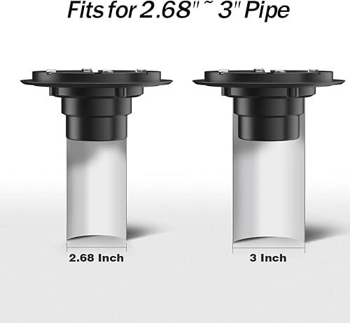 Miniatura 3 de RANDOM Drenaje de ducha de 4 pulgadas cuadrado dorado cepillado con brida de base de PVC ajustable, drenaje de piso de ducha de acero inoxidable