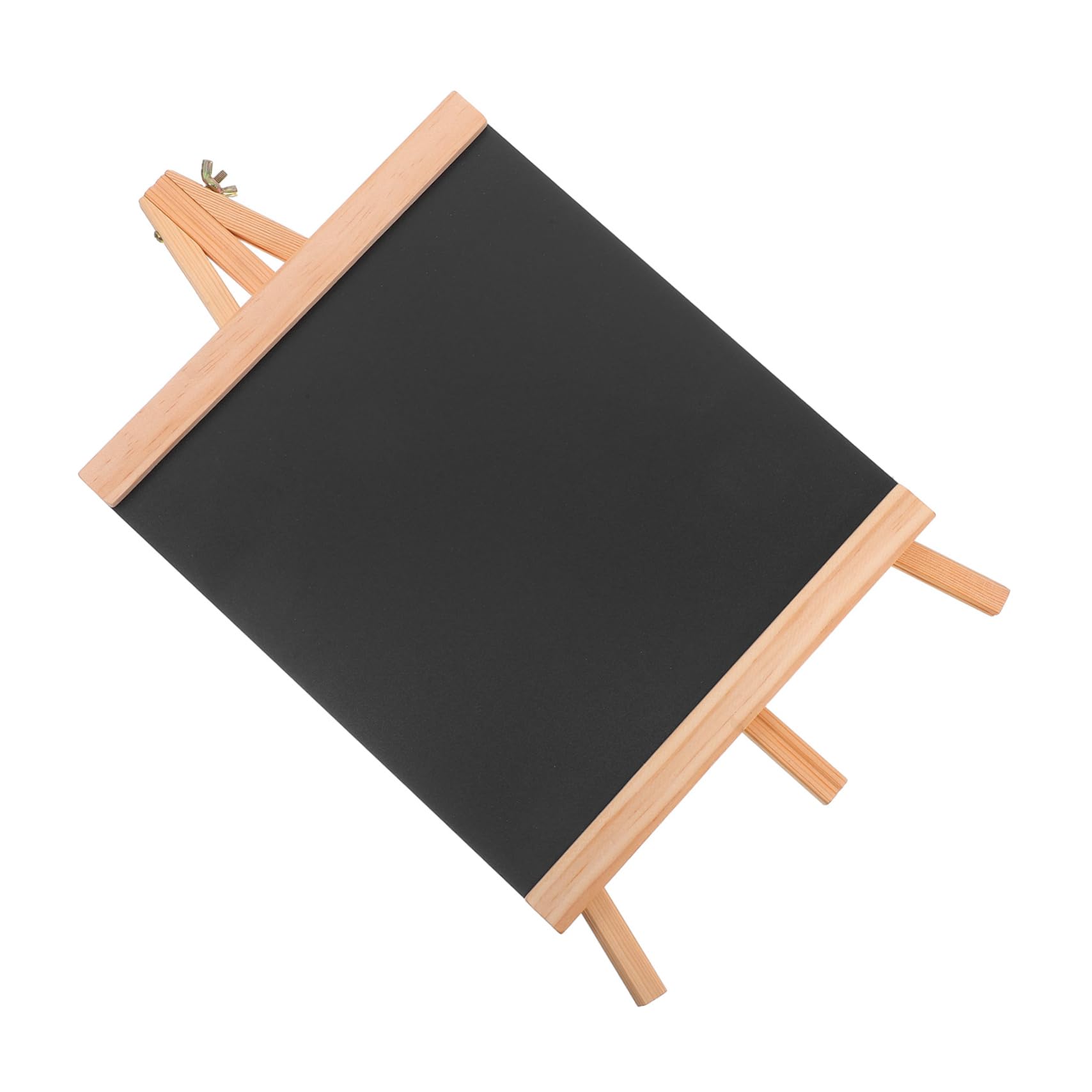 DOITOOL Erasable Wooden Memo Board with Sturdy Easel Stand Reusable Tabletop Display for Kitchen Bar Restaurant and Wedding Decor