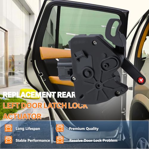 Image of Left Side Sliding Door Lock Actuator Compatible with 2001-2016 Chrysler Town & Country Driver Side Lock Actuator fit 2001-2017 Dodge Grand Caravan - Replaces# 5020678AB 5020678AA