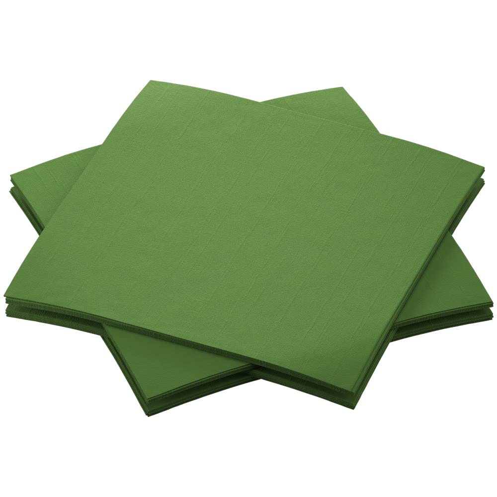 Duni Soft Tissue Paper napkin 40x40 Pack-60 (Pack of 3_Leaf Green)