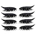 Zeayebsr Ciglia finte, adesivi per eyeliner glitter neri Ciglia finte adesivi per il trucco degli occhi,ciglia finte 3D Ciglia lunghe e spesse riutilizzabili per allungare le ciglia del trucco (GA121)