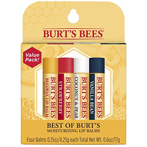 Burts Bees 100% Natural Moisturizing Lip Balm, Multipack